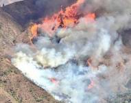 En Loja, además del evento en el cantón Quilanga, donde ya se han quemado más de 4 800 hectáreas de vegetación, hay otras emergencias en Catamayo y el cantón Loja.