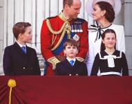 Foto de archivo de Kate Middleton en el último evento que asistió recientemente junto a su esposo e hijos.