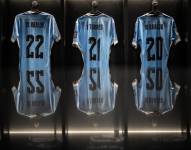 Camisetas de la selección de Uruguay para el partido ante Ecuador por Eliminatorias