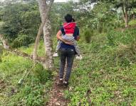 Imagen del niño secuestrado que fue localizado por la Policía Nacional.