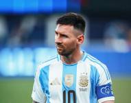 Lionel Messi en la final de la Copa América ante Colombia