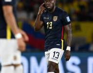 Enner Valencia celebra su gol contra Colombia por las Eliminatorias Sudamericanas