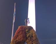 Hincha falleció en el Obelisco, Buenos Aires, Argentina