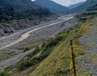 La imagen del río Coca (Orellana), este miércoles 13 de noviembre de 2024.