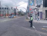 Imagen referencial de la presencia de agentes de tránsito en Quito.