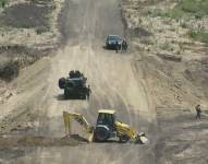 La pista servía para el transporte de sustancias ilícitas.