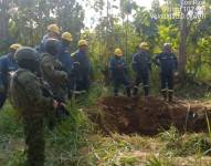 Los militares resguardan la zona por seguridad en Quevedo (Los Ríos).