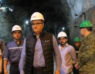 Antonio Goncalves, ministro de Energía, visitando la central hidroeléctrica Mazar este 17 de septiembre del 2024.