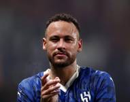 Neymar en un partido con el Al Hilal de Arabia Saudita