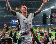 Toni Kroos celebra su sexta Champions League con el Real Madrid