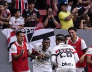 Robert Arboleda anotó un gol en la victoria del Sao Paulo al Corinthians.