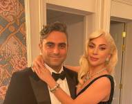 Fotografía de Lady Gaga y su prometido Michael Polansky