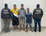 Los detenidos fueron identificados como Carlos Julio P. V., Ricardo Jandel M. C. y Steven Jesús M. C.