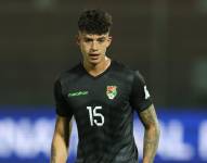 Gabriel Villamil en un partido con la selección de Bolivia