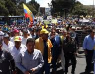 Marcha de taxistas rumbo a la Asamblea Nacional este martes 17 de septiembre del 2024.