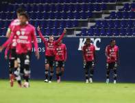 Michael Hoyos celebró su gol con Independiente del Valle contra Universidad Católica en Copa Ecuador