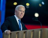 El presidente de los Estados Unidos, Joe Biden, durante la Convención Nacional Demócrata en Chicago, el 19 de agosto de 2024.