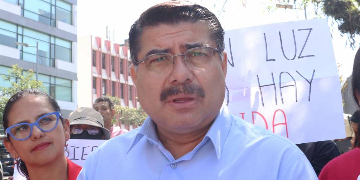 El candidato Presidencial por Unidad Popular, Jorge Escala.