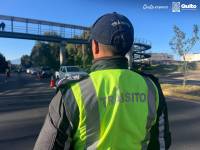 Imagen referencial de un agente de tránsito durante operativos de control vial.