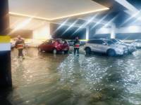 Los bomberos atendieron varias emergencias por acumulación de agua.