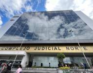 Los exteriores del Complejo Judicial Norte, en la zona bancaria y comercial de Quito.