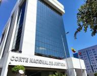 Fachada de la Corte Nacional de Justicia, en Quito.