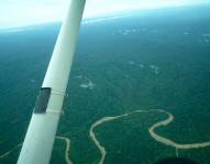 Vista aérea de la Amazonía ecuatoriana.