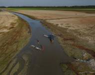 Severa sequía en el oeste de Manaos, estado de Amazonas, Brasil. (Photo by MICHAEL DANTAS / AFP)