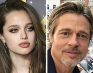 Imagen de archivo de Shiloh Jolie-Pitt y Brad Pitt, estrella de Hollywood y actor en diversas películas populares.