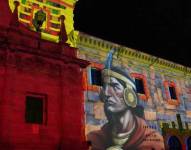 Con el festival de mapping 'Quito, Luz de América' se conmemoró el 10 de Agosto.