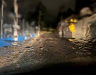 Foto referencial de la lluvia en Quito.