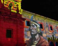 Con el festival de mapping 'Quito, Luz de América' se conmemoró el 10 de Agosto.