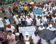 Movilizaciones en contra de la cárcel en Napo