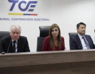 Una sesión del Tribunal Contencioso Electoral (TCE) de este martes 13 de agosto del 2024.