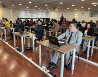 Postulantes rinden el examen en Complejo Judicial Norte de Quito