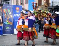 Lanzamiento de las fiestas de Carnaval en Cañar.