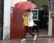 Lluvias en las ciudad de Cuenca el 23 de abril de 2024.