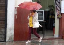 Imagen de archivo de lluvias en Cuenca.