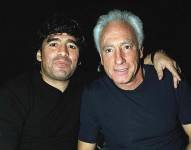 Diego Armando Maradona con Guillermo Coppola