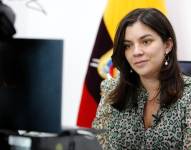 La secretaria de Comunicación, Irene Vélez, durante una entrevista el 27 de mayo de 2024.