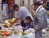 Imagen de archivo del mercado 9 de Octubre, en Cuenca.