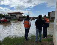 Inundación en el cantón Tosagua, provincia de Manabí.