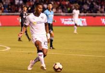 Antonio Valencia en un partido con Liga de Quito