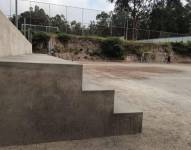 Una de las canchas deportivas en el sector de La Roldós.