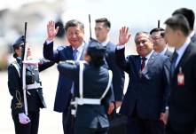 El presidente chino Xi Jinping llegó este jueves 14 de noviembre a Lima.