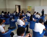 Imagen de archivo del inicio de clases en una unidad educativa en Guayaquil.