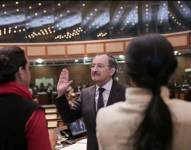 Carlos Pólit durante su posesión como Contralor General del Estado.