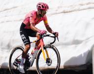 El ciclista ecuatoriano, Richard Carapaz, en el Tour de Suiza