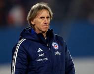 El entrenador de Chile, Ricardo Gareca, en el partido ante Argentina por las Eliminatorias Sudamericanas