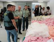 Vista de los 650 Kilos de droga que la Guardia Civil ha incautado en Ibiza, y ha detenido a nueve personas vinculadas con esta presunta trama, ocho en la isla y una en Málaga.